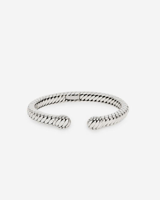 227 F - Ben Torque Bracelet  Silver