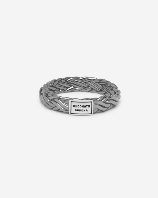 605BR SS 17 - Katja XS Ring Black Rhodium Shine Silver