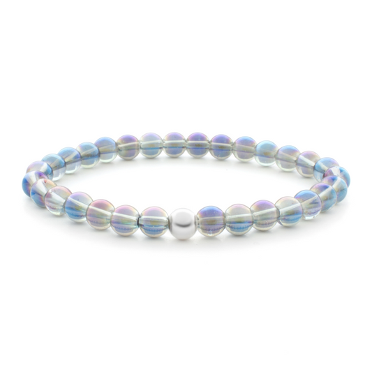 6mm Additional Bracelet Aqua Aura Blue