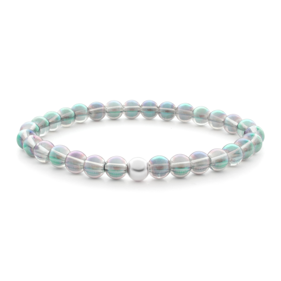 6mm Additional Bracelet Aqua Aura green