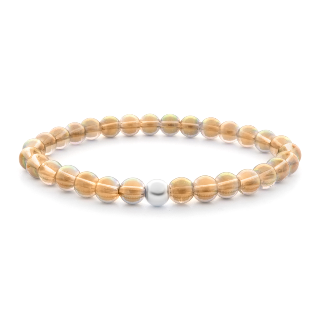 6mm Additional Bracelet Aqua Aura Yellow