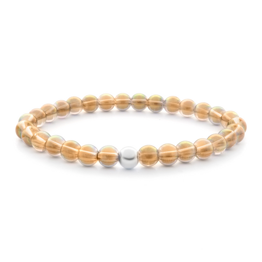 6mm Additional Bracelet Aqua Aura Yellow
