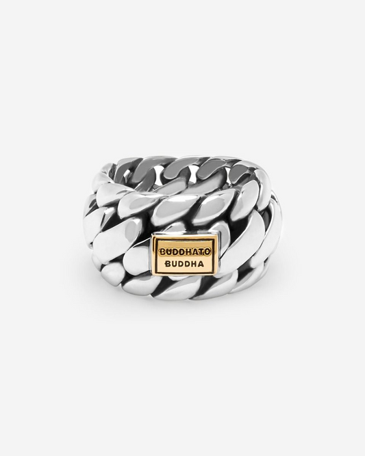 846 18 - Ben Limited Ring Silver Gold 14kt