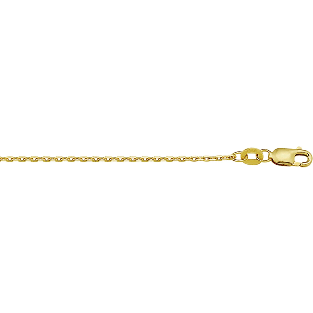 9k anker gediamanteerd 1,3 mm 9K geel
