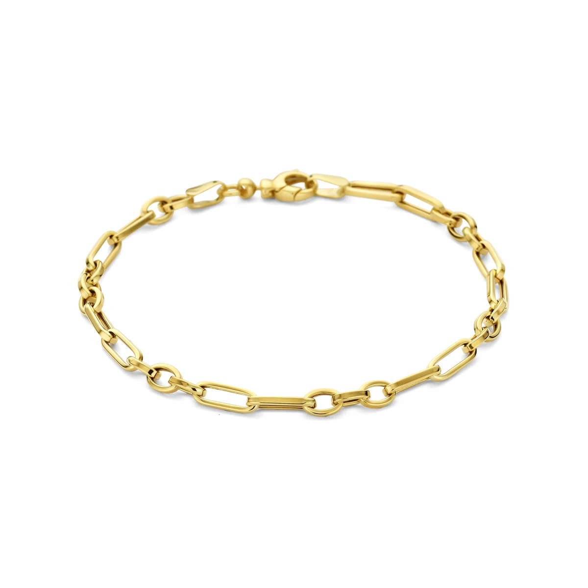9k armband 4 mm 18,5 cm 9K geel