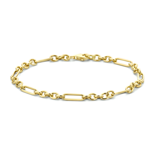 9k armband 4,0 mm 19 cm 9K geel