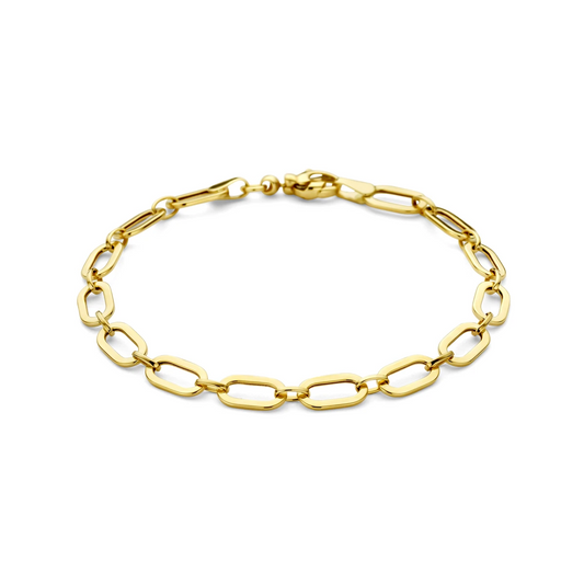 9k armband 5,5 mm 18,5 cm 9K geel