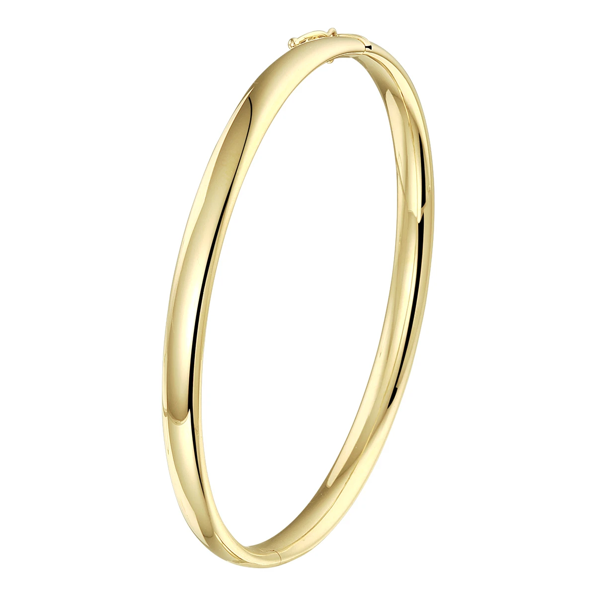 9k bangle scharnier ovale buis 5,0 mm 9K geel