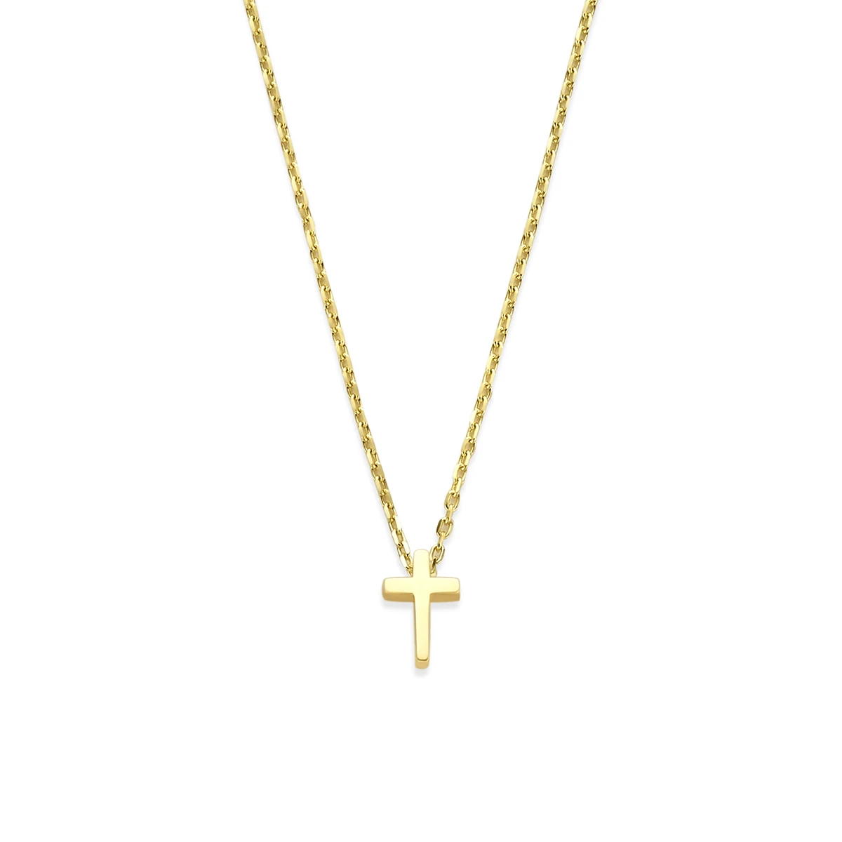 9k collier kruis 41 - 43 - 45 cm 9K geel