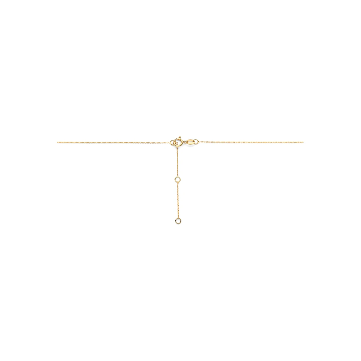 9k collier zirkonia 41 - 43 - 45 cm 9K geel