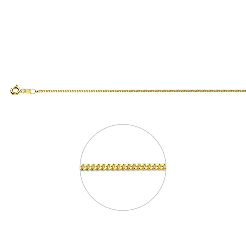 9k gourmette 1,2 mm 9K geel