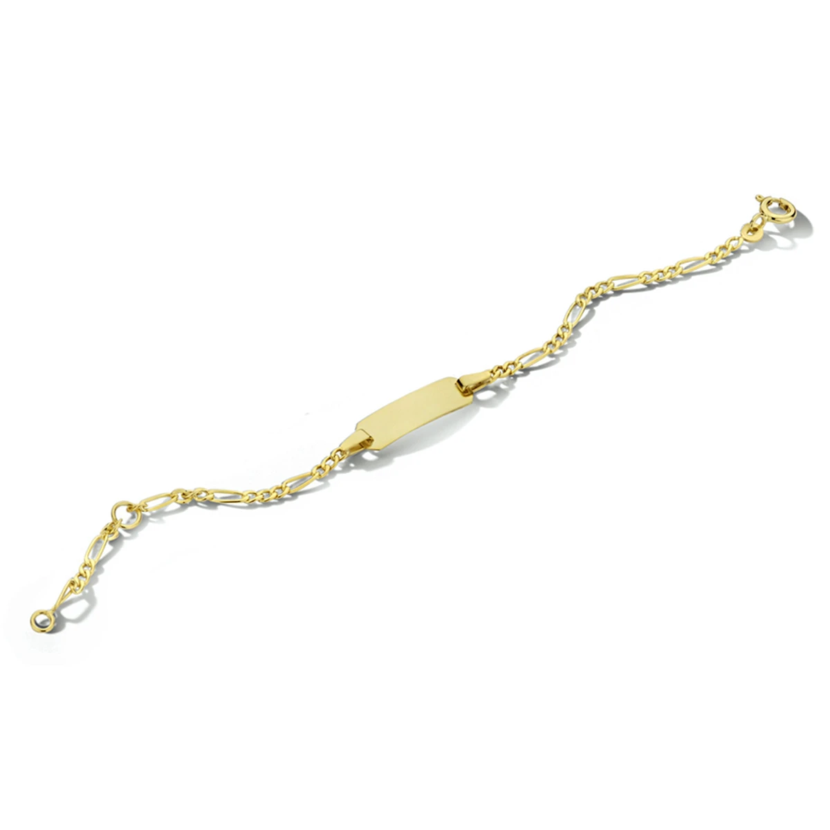 9k graveerarmband plaat 5,0 mm 9K geel