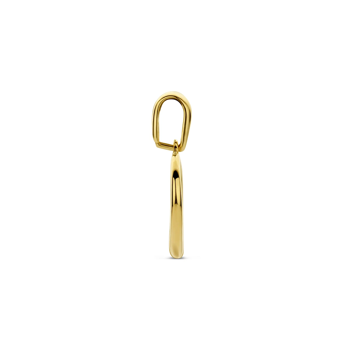 9k hanger hartje 10,5 mm 9K geel