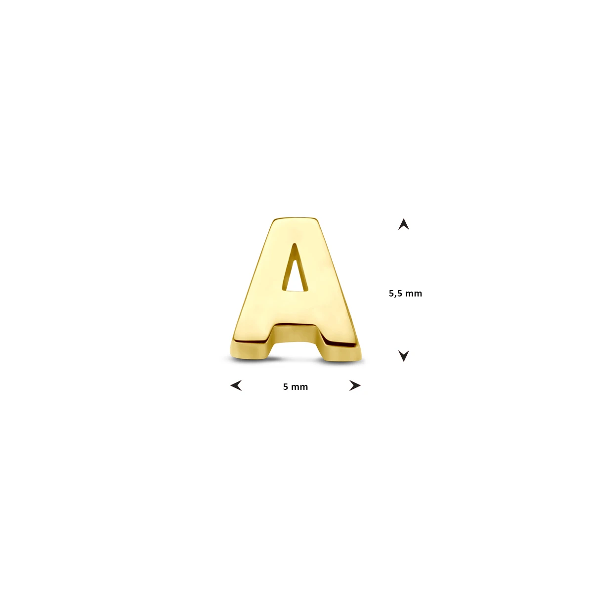 9k hanger letter 9K geel