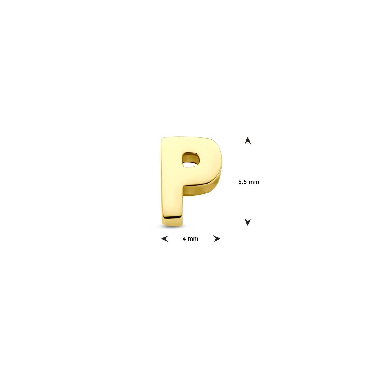 9k hanger letter 9K geel