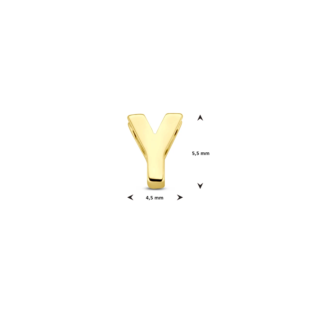 9k hanger letter 9K geel
