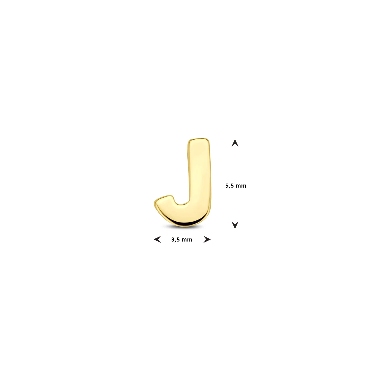 9k hanger letter 9K geel