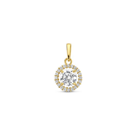9k hanger zirkonia 8 mm 9K geel