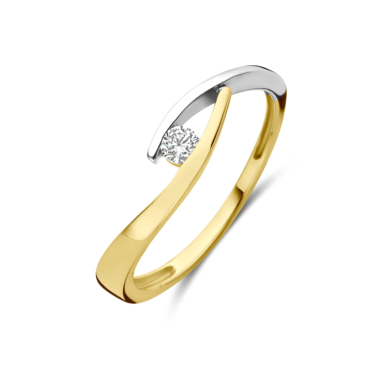 9k ring zirkonia 9K bicolor