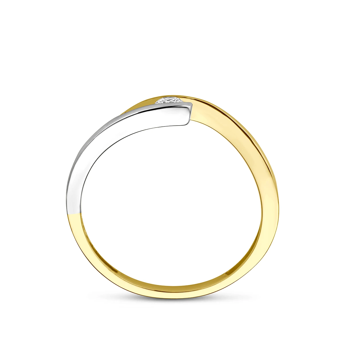 9k ring zirkonia 9K bicolor