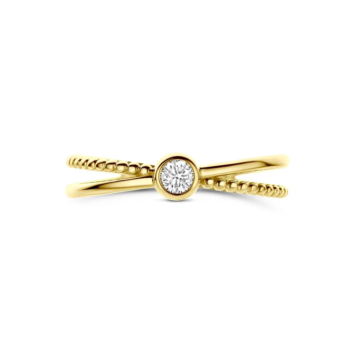 9k ring zirkonia 9K geel