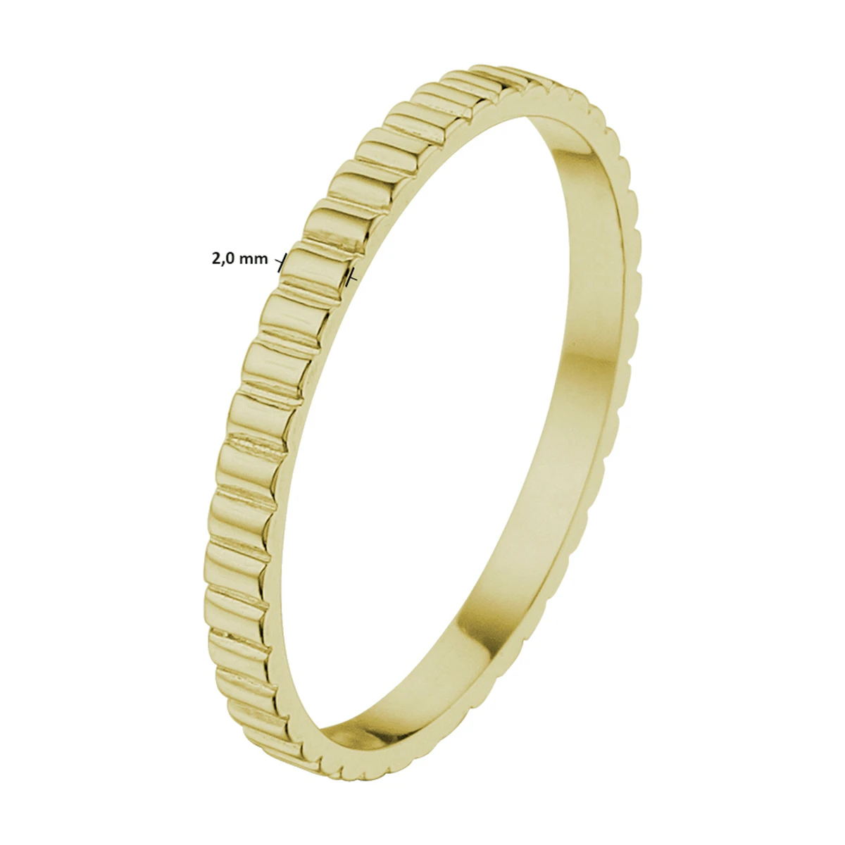 aanschuifring 14K geelgoud