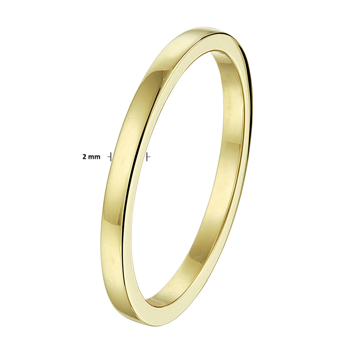 aanschuifring 14K geelgoud