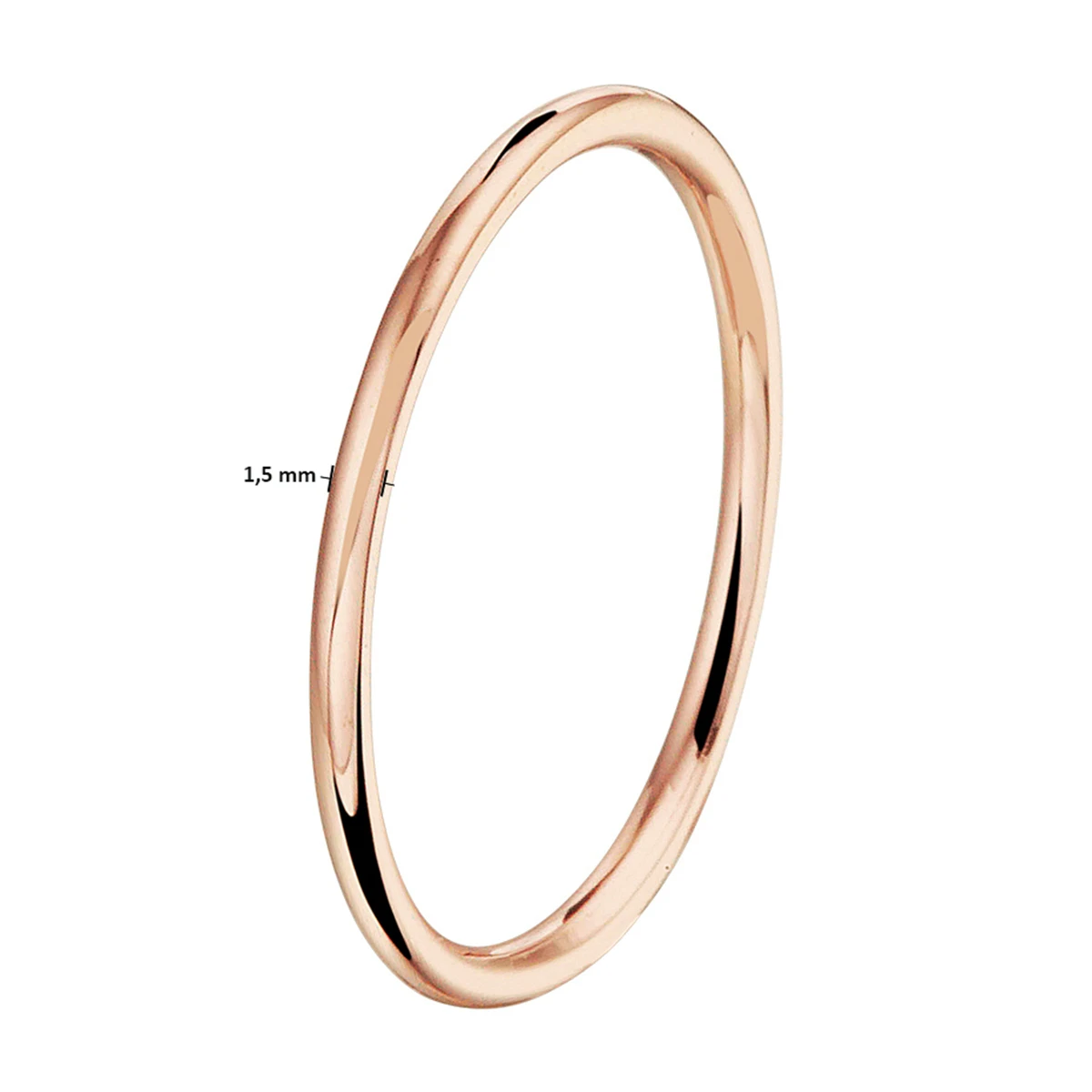 aanschuifring 14K roségoud