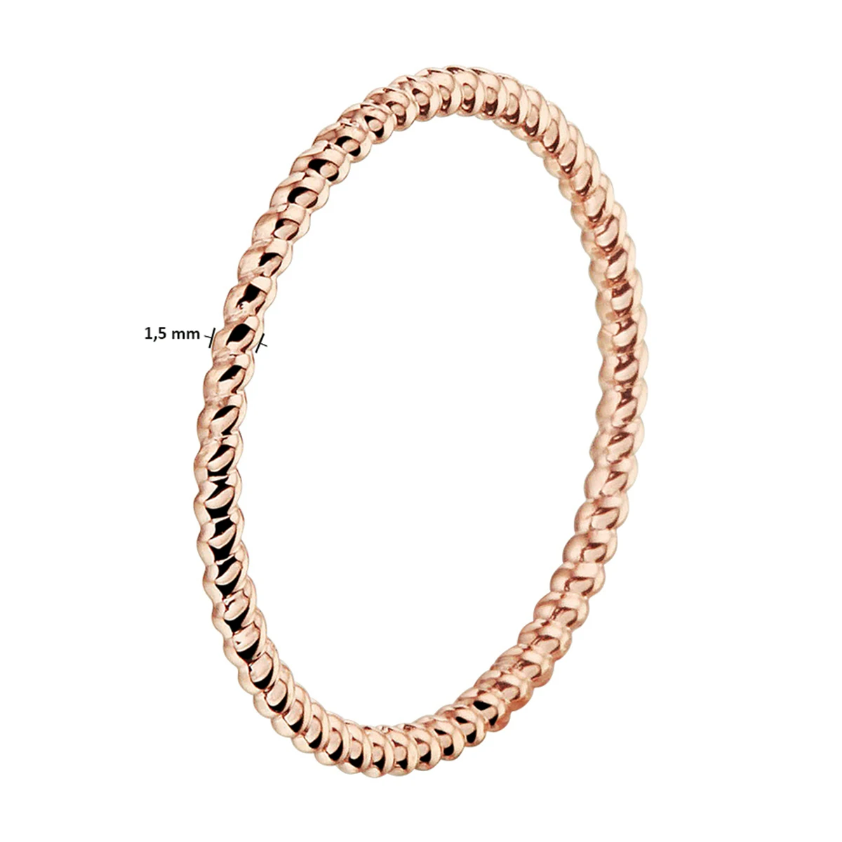aanschuifring 14K roségoud