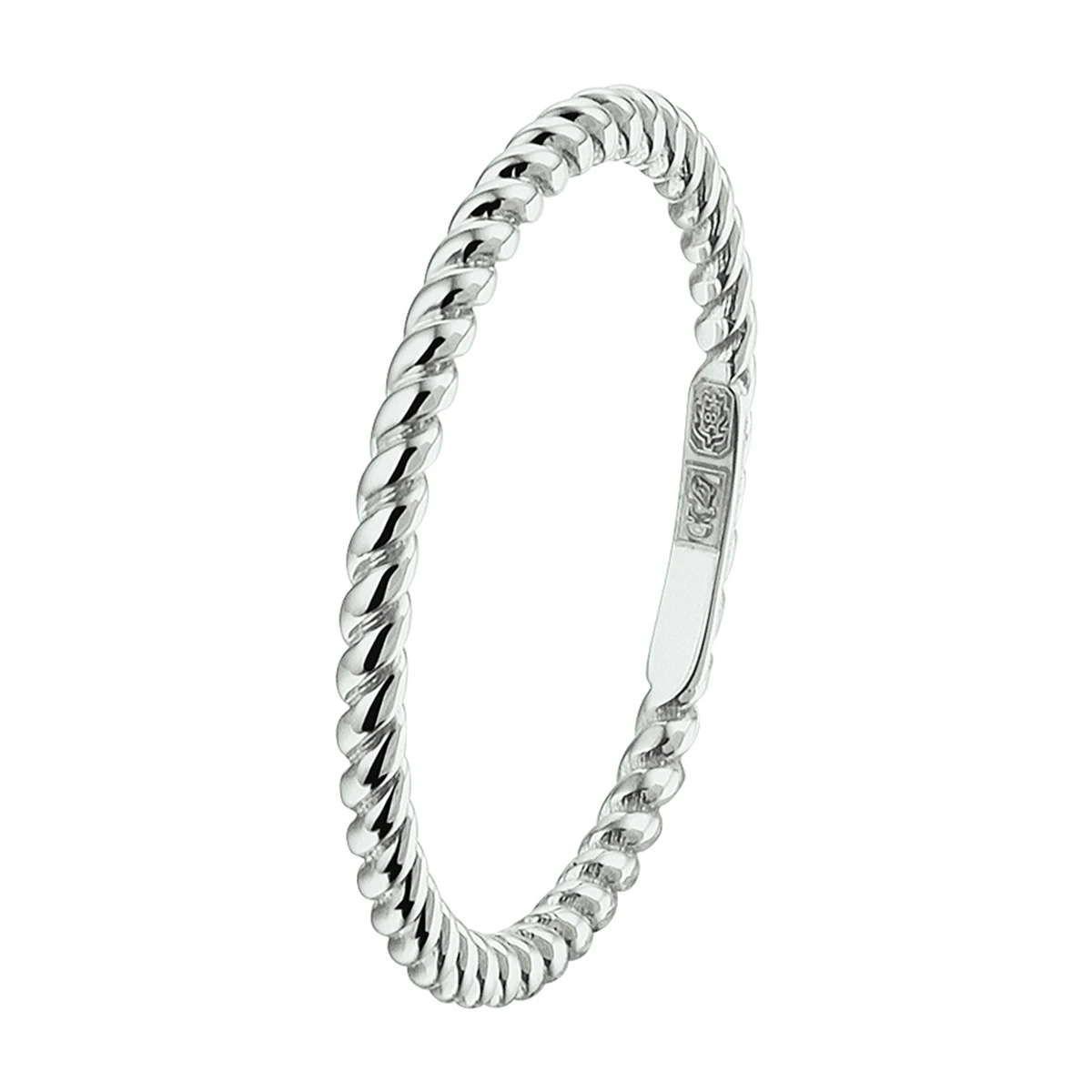 aanschuifring 14K witgoud