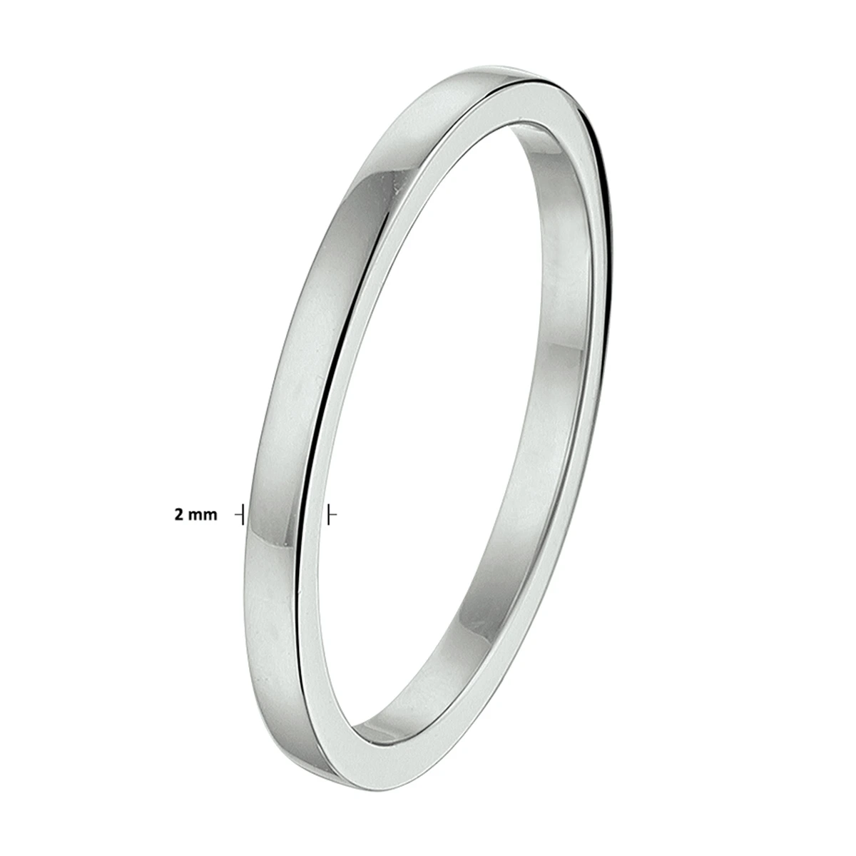 aanschuifring 14K witgoud