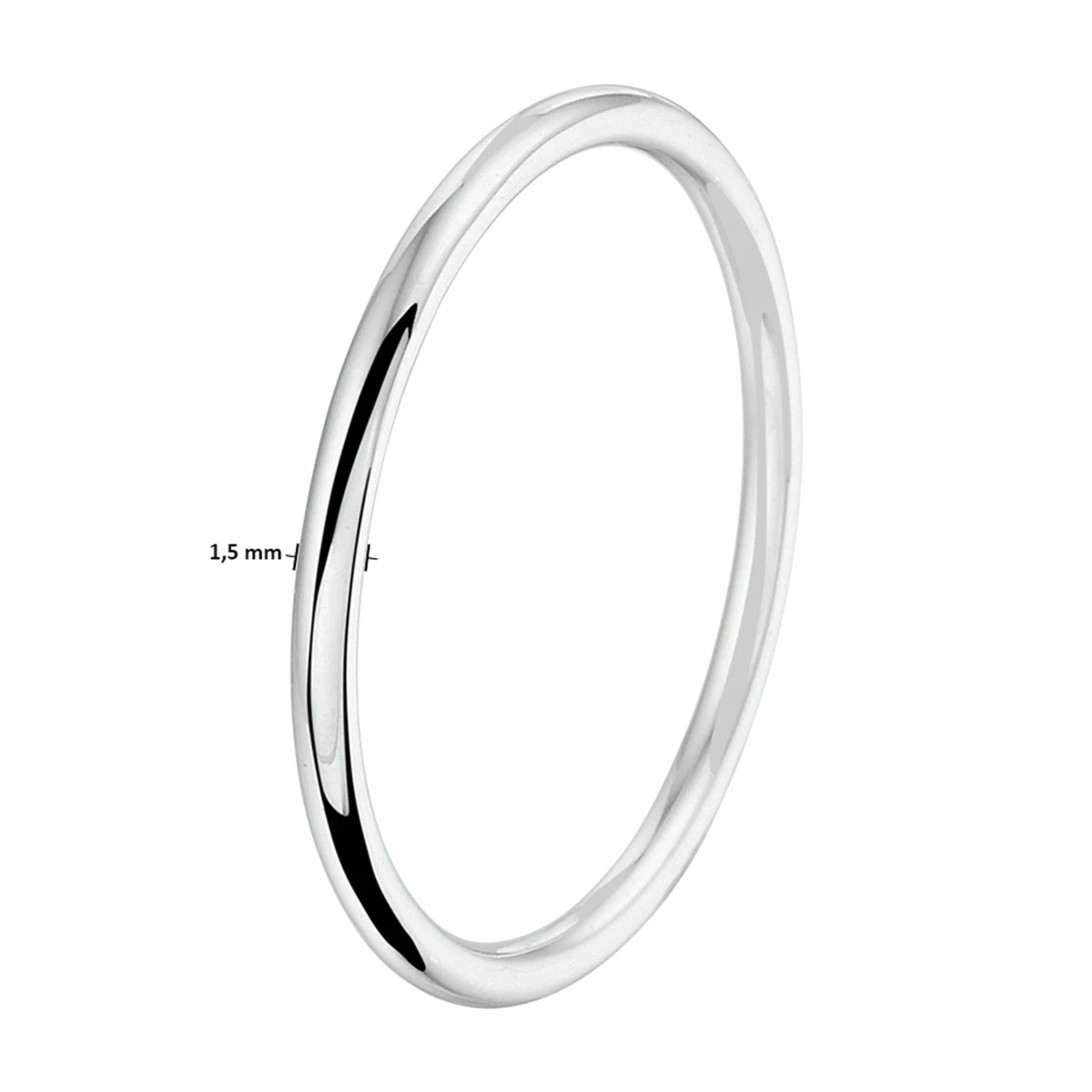 aanschuifring 14K witgoud