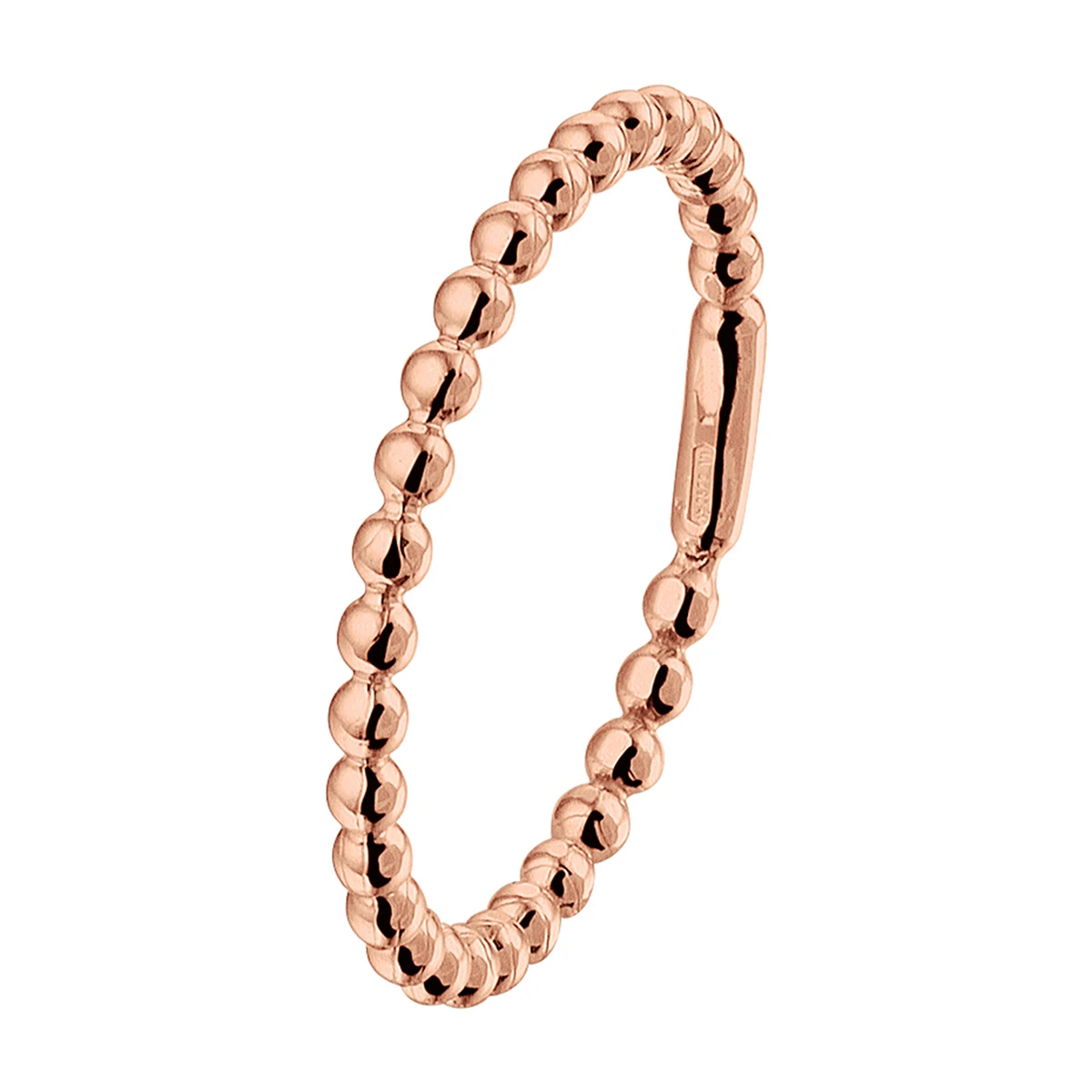 aanschuifring bolletjes 14K roségoud