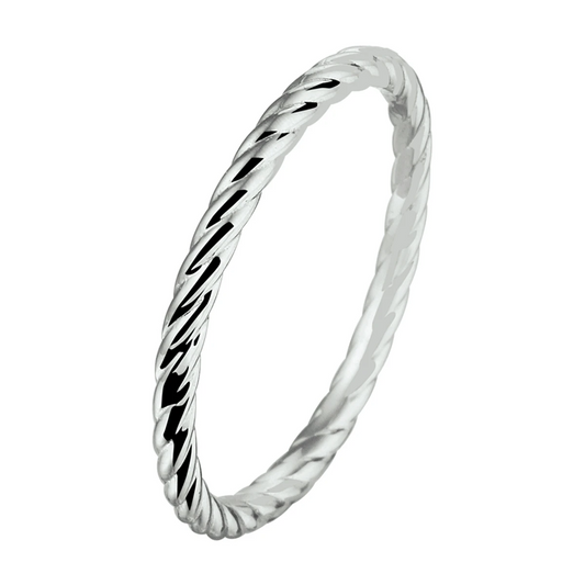 aanschuifring zilver gerhodineerd