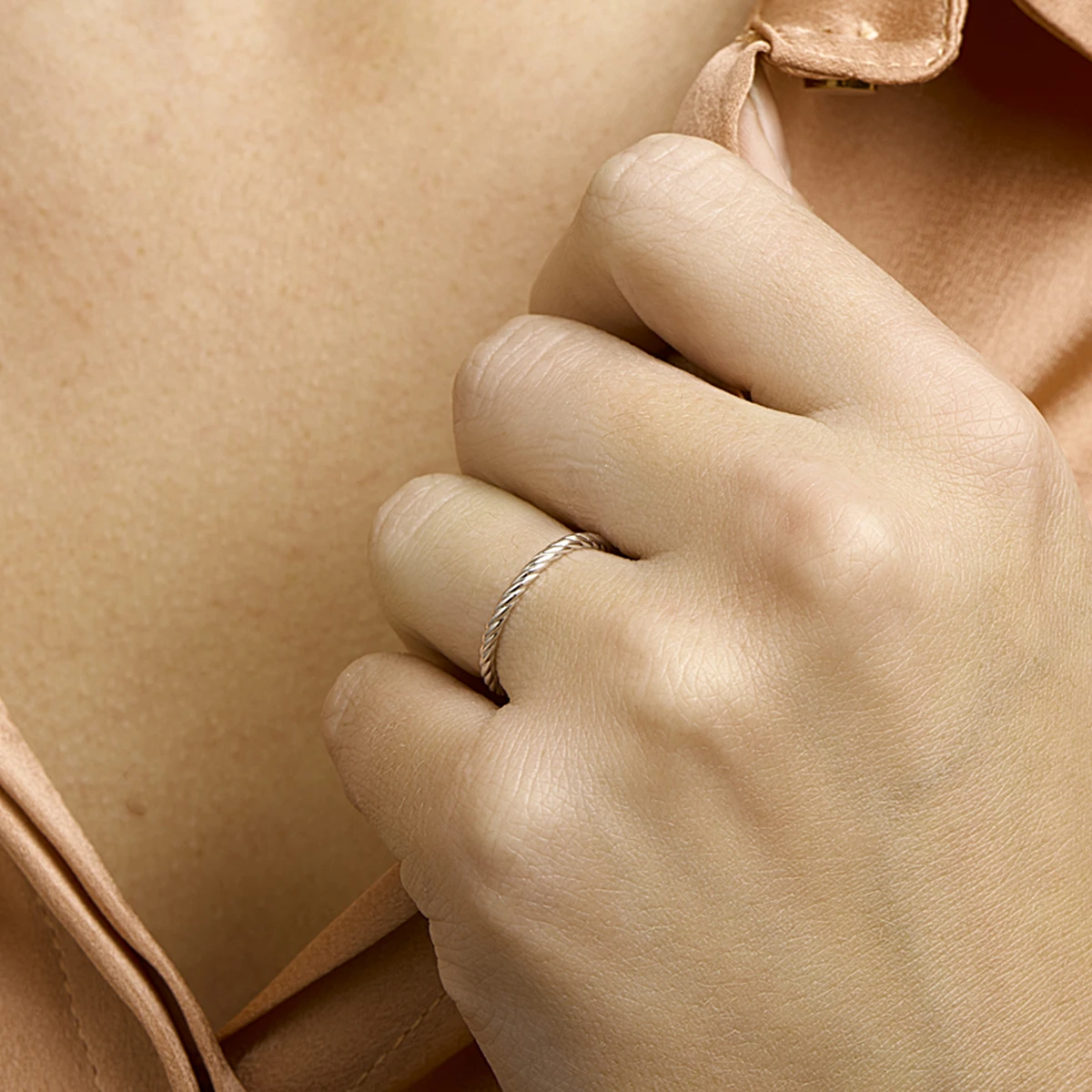 aanschuifring zilver gerhodineerd