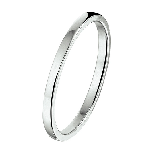 aanschuifring zilver gerhodineerd