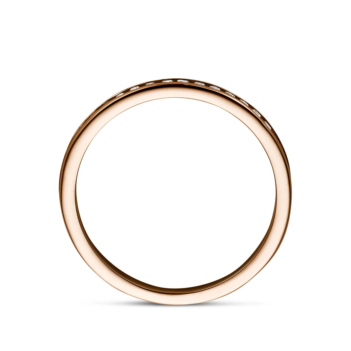 aanschuifring zirkonia 14K roségoud