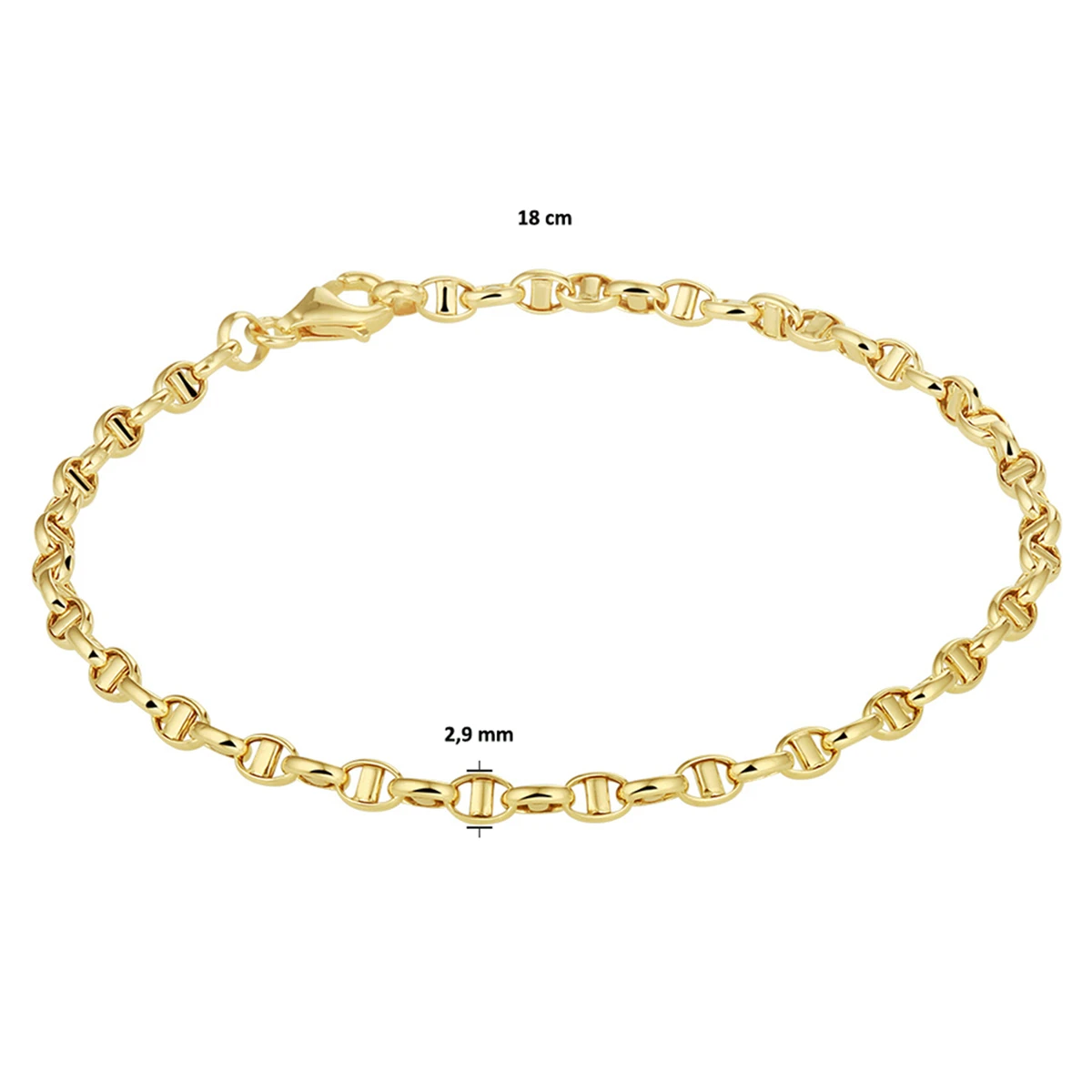 anker 2,9 mm 14K geelgoud