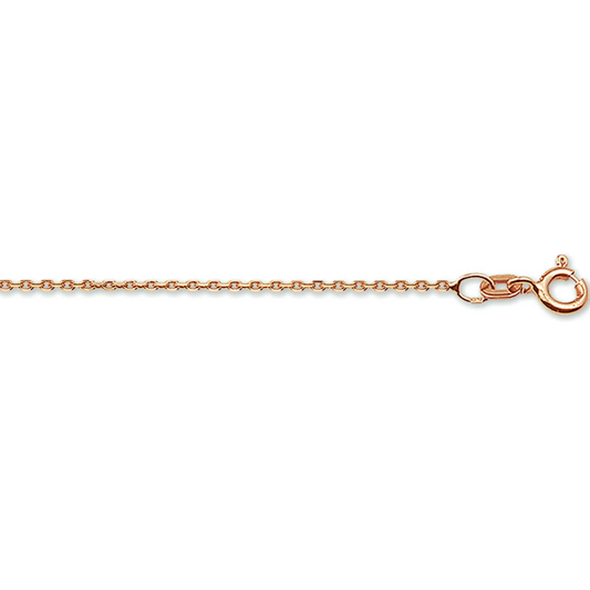 anker gediamanteerd 1,1 mm 14K roségoud