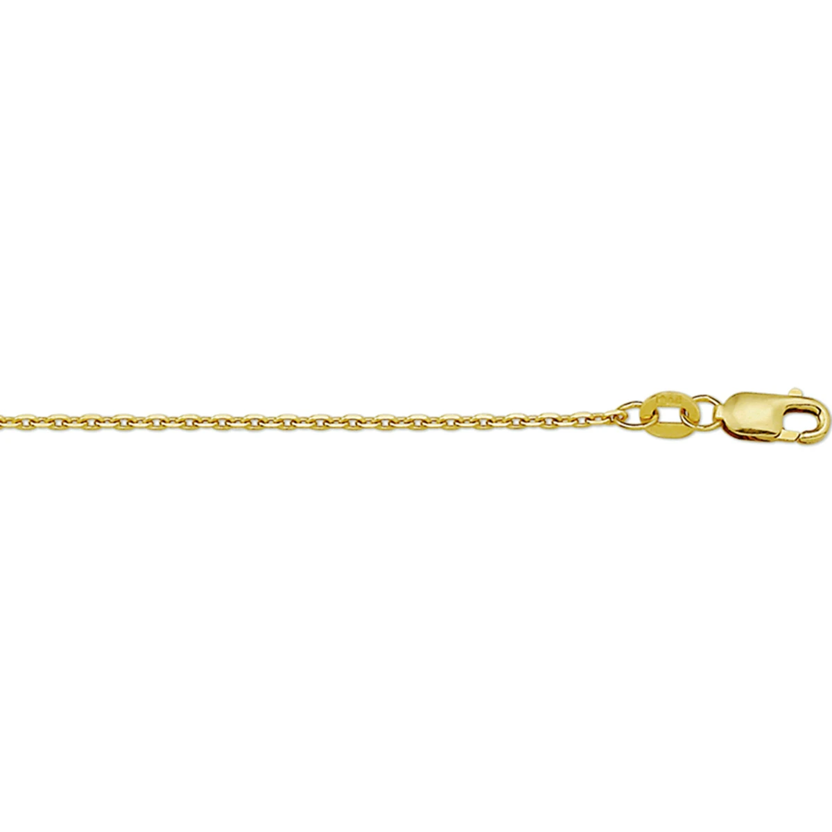 anker gediamanteerd 1,3 mm 14K geelgoud