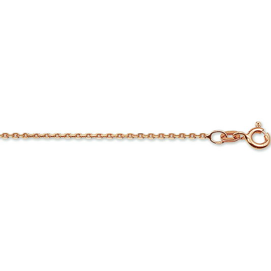 anker gediamanteerd 1,3 mm 14K roségoud