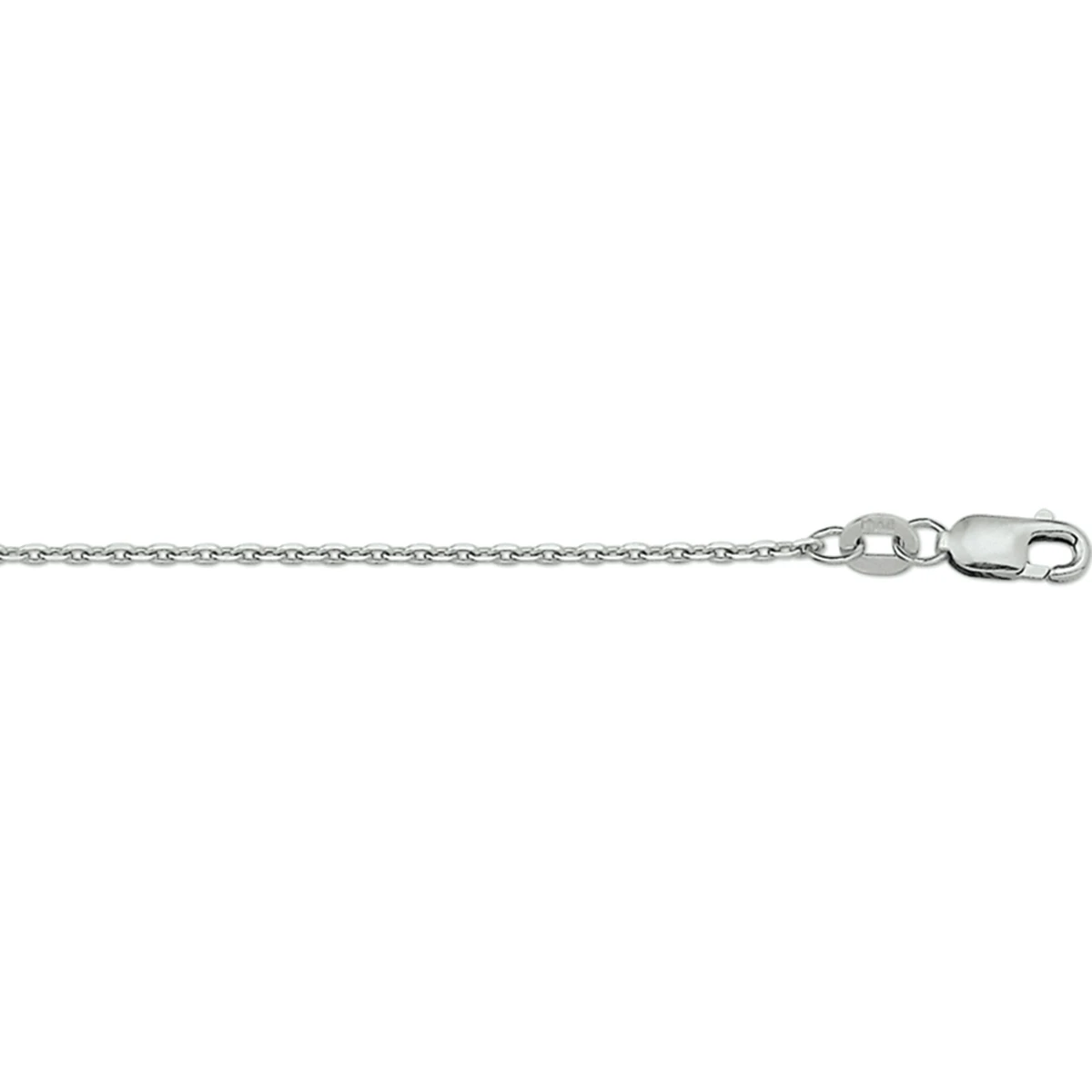 anker gediamanteerd 1,3 mm 14K witgoud