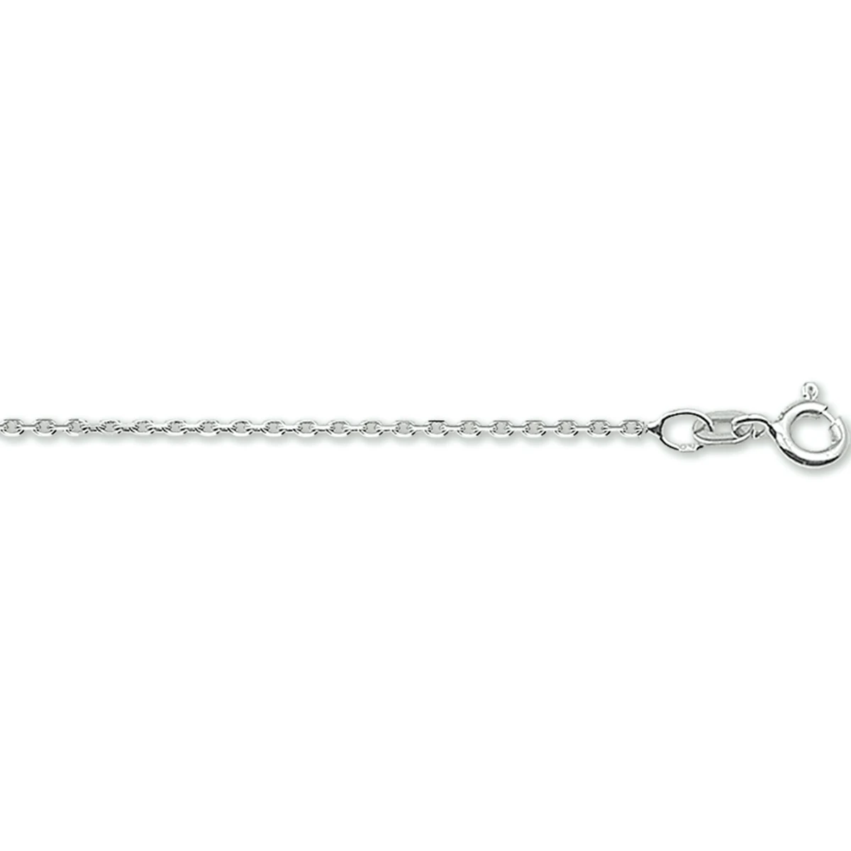 anker gediamanteerd 1,3 mm 14K witgoud