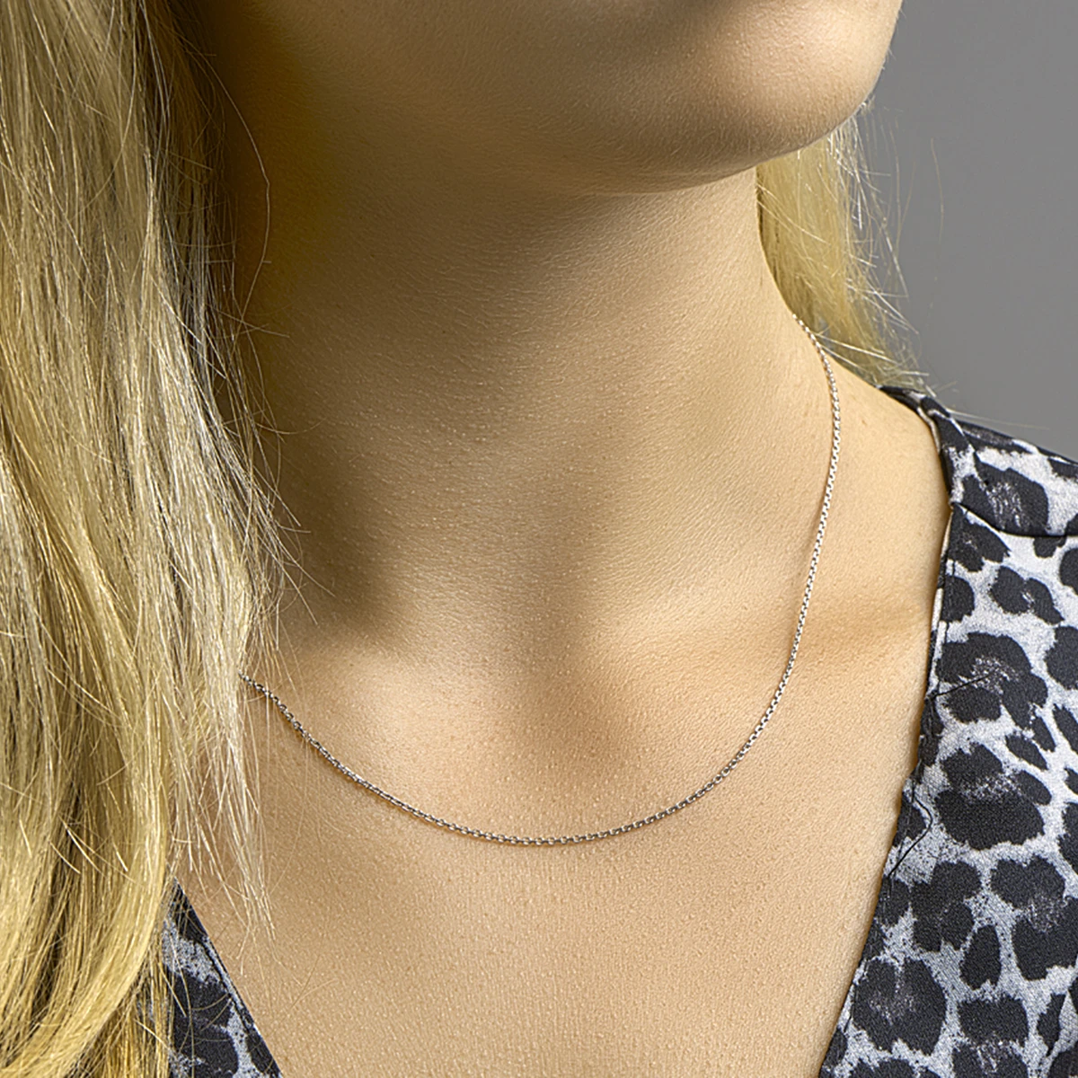 anker gediamanteerd 1,3 mm zilver gerhodineerd