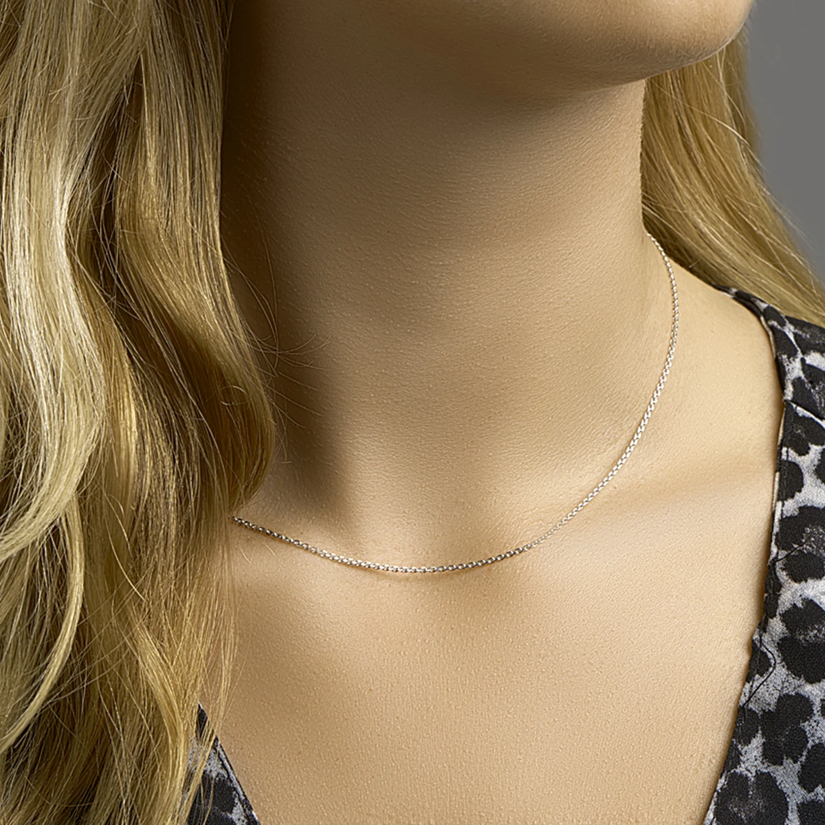 anker gediamanteerd 1,3 mm zilver gerhodineerd