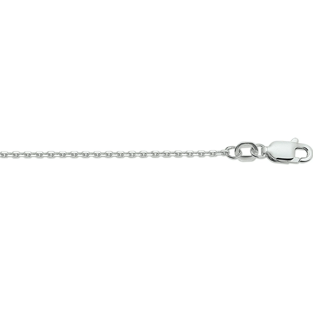 anker gediamanteerd 1,3 mm zilver gerhodineerd