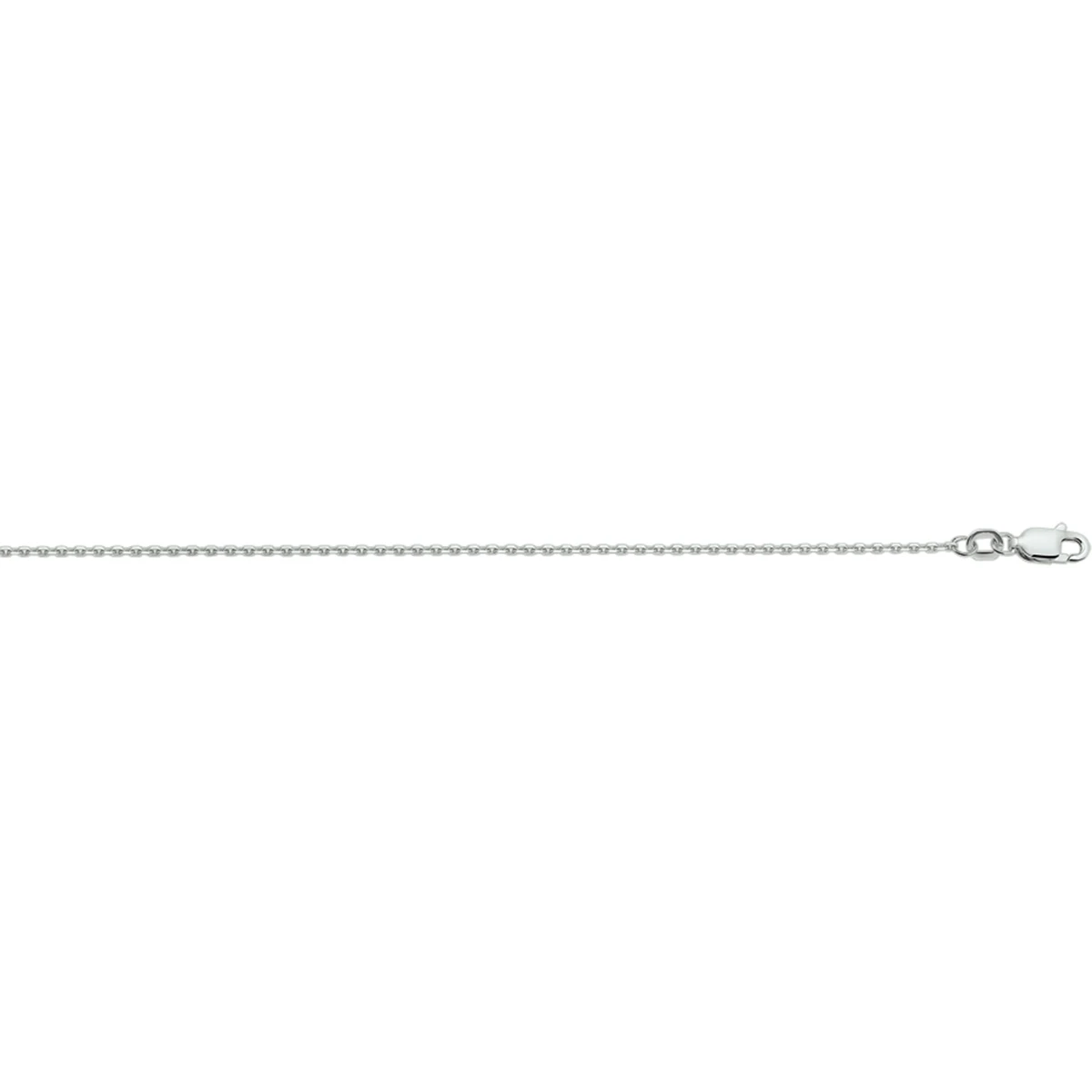 anker gediamanteerd 1,3 mm zilver gerhodineerd