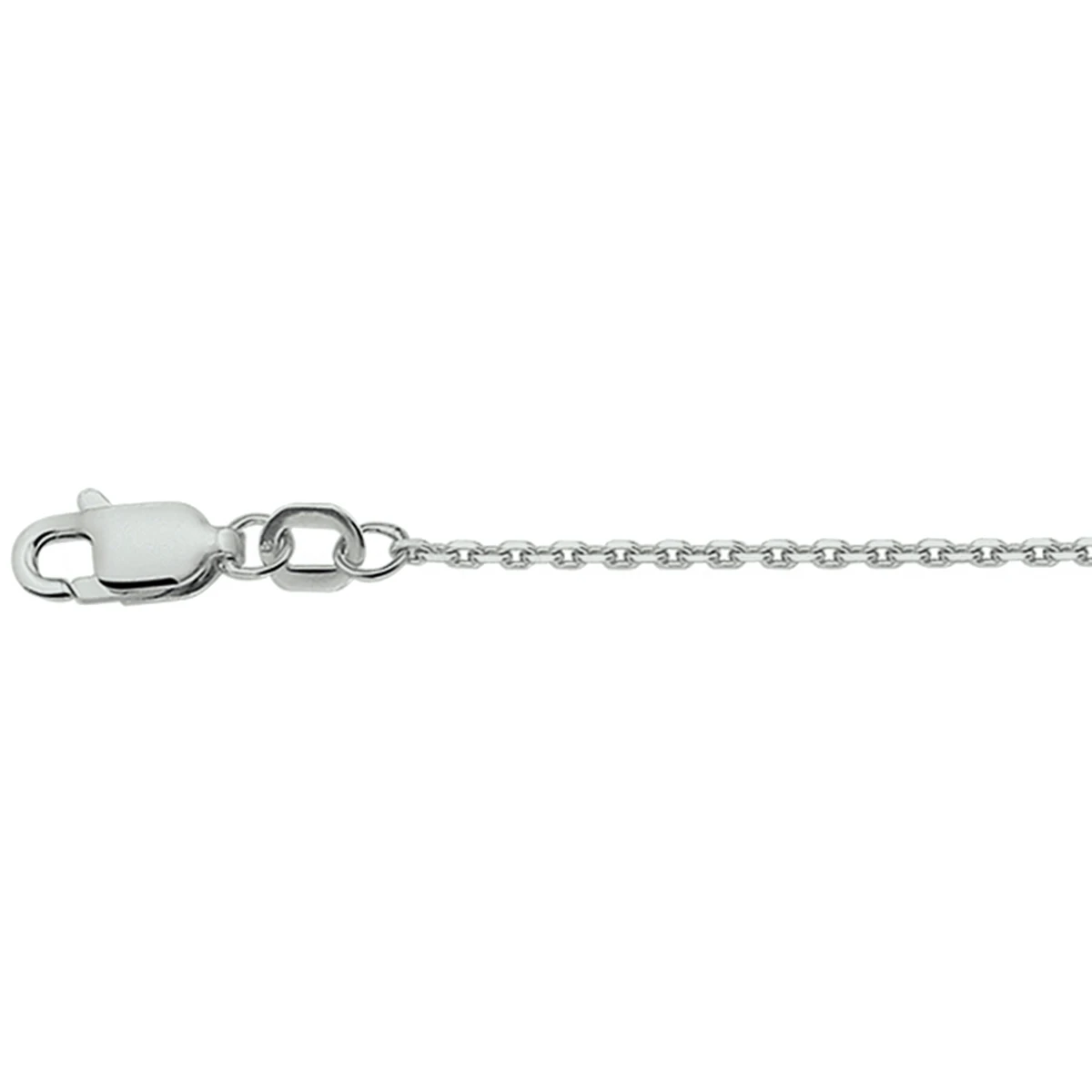 anker gediamanteerd 1,3 mm zilver gerhodineerd