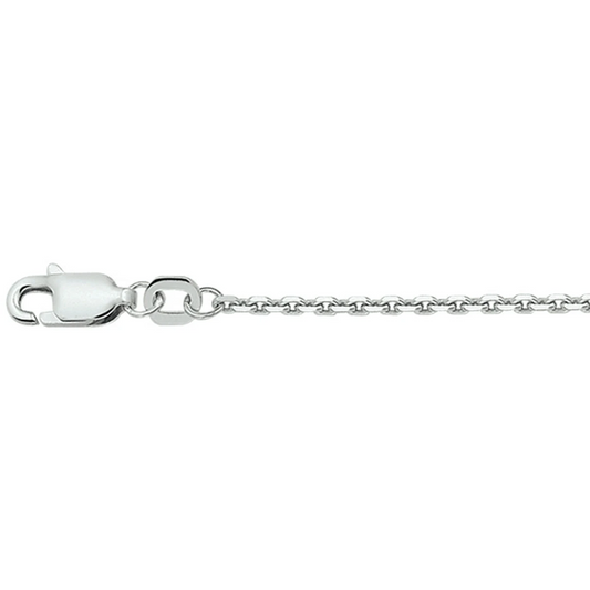 anker gediamanteerd 1,7 mm zilver gerhodineerd