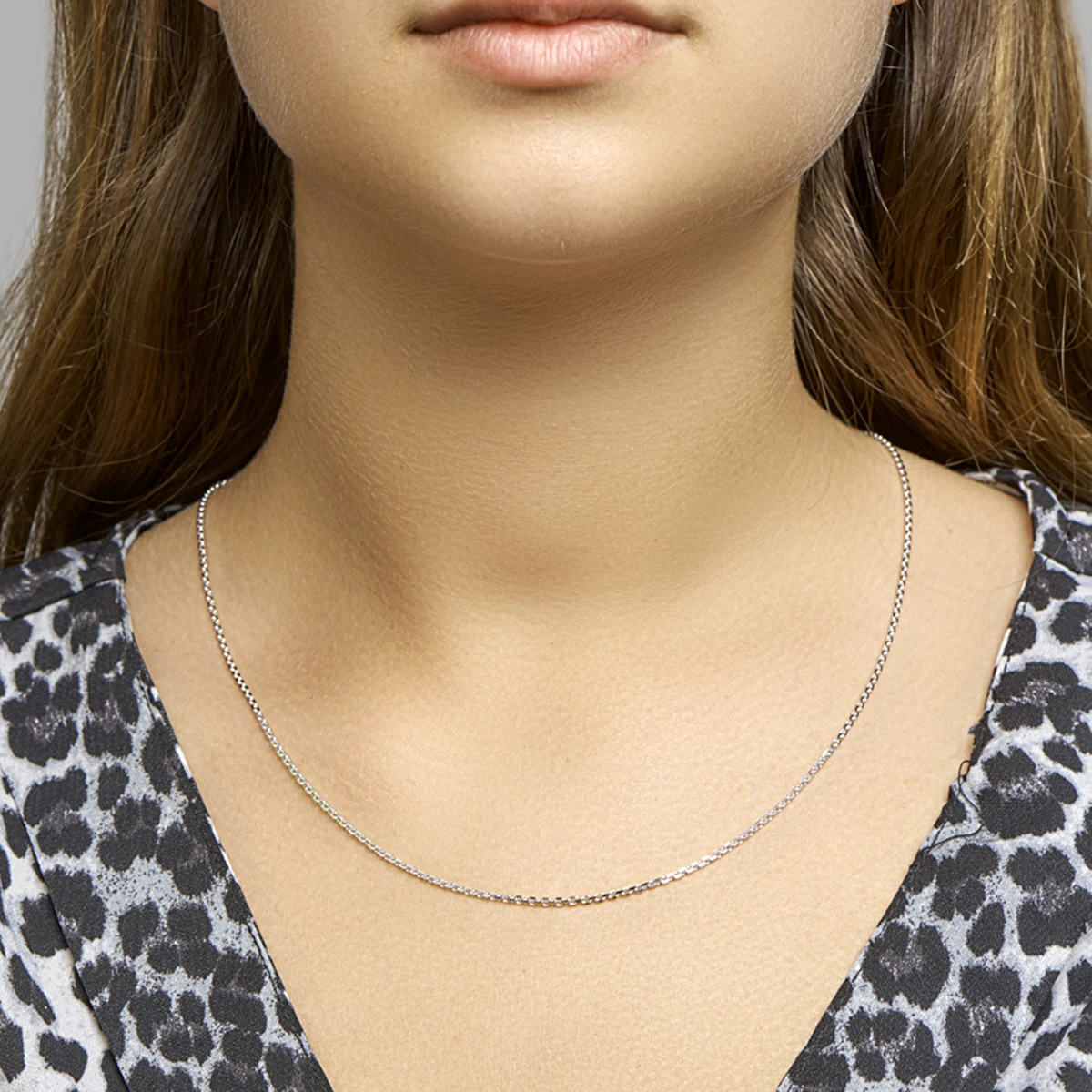 anker gediamanteerd 1,7 mm zilver gerhodineerd